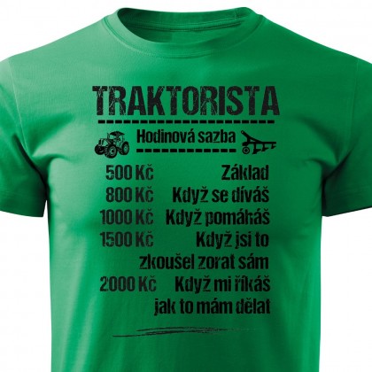 Tričko Traktorista - sazba